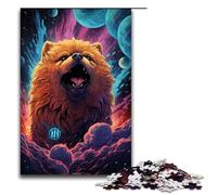 Jigsaw for Adults 1000 Piece Chubby Brown Animated Bear Puzzle for Adults Wooden Family Games Christmas Birthday Gifts 75x50cm