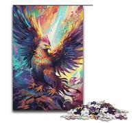 Jigsaw for Adults 1000 Piece Colorful Condor Warrior Puzzle Paper Jigsaw Educational Game Challenge Toy 1000 PCS(38x26cm)
