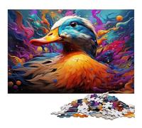 Jigsaw for Adults 1000 Piece Colorful Cute Duck Puzzle for Adults Paper Family Games Christmas Birthday Gifts 1000 PCS(38x26cm)