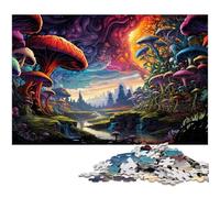 Jigsaw for Adults 1000 Piece Colorful Psychedelia beyond The World Puzzle for Adults Paper Family Games Christmas Birthday Gifts 1000 PCS(38x26cm)