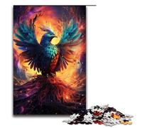 Jigsaw for Adults 1000 Piece Colorful Psychedelic Galaxy Phoenix Puzzle Wooden Jigsaw Educational Game Challenge Toy 1000 PCS(75x50cm)