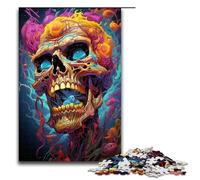 Jigsaw for Adults 1000 Piece Colorful Psychedelic Gangster Zombies Puzzle for Adults Wooden Puzzles Family Games Christmas Birthday Gifts 1000 PCS(75x50cm)