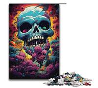 Jigsaw for Adults 1000 Piece Colorful Skeleton World Puzzle Wooden Jigsaw Educational Game Challenge Toy 1000 PCS(38x26cm)