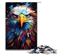 Jigsaw for Adults 1000 Piece Exotic Colorful Eagle Puzzle for Adults Wooden Puzzles Family Games Christmas Birthday Gifts 1000 PCS(75x50cm)