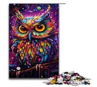 Jigsaw for Adults 1000 Piece Fantasy Art Owl Puzzle for Adults Wooden Family Games Christmas Birthday Gifts 1000 PCS