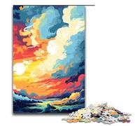 Jigsaw for Adults 1000 Piece Farms Is Surrounded by SplattersLots of Coloured Puzzle for Adults Wooden Family Games Christmas Birthday Gifts 75x50cm