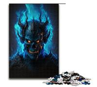 Jigsaw for Adults 1000 Piece Hell Flame Demon Puzzles Games Toys Gift Suitable for Desktop Decoration 75x50cm