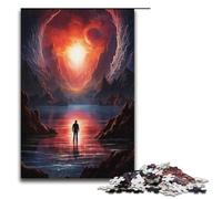 Jigsaw for Adults 1000 Piece Looking at The World Alone14 Puzzle Paper Jigsaw Educational Game Challenge Toy 1000PCS(38x26cm)