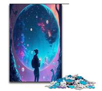 Jigsaw for Adults 1000 Piece Magical Universe Puzzle Wooden Jigsaw Educational Game Challenge Toy 1000 PCS(75x50cm)