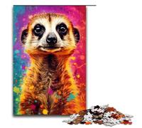 Jigsaw for Adults 1000 Piece Meerkat Colorful Puzzles Games Toys Gift Suitable for Desktop Decoration 75x50cm