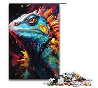 Jigsaw for Adults 1000 Piece Painting Color Chameleon Art Puzzle Paper Jigsaw Educational Game Challenge Toy 1000PCS(38x26cm)