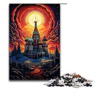 Jigsaw for Adults 1000 Piece Russia Red Square Puzzle for Adults Wooden Family Games Christmas Birthday Gifts 75x50cm