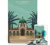 Jigsaw for Adults 1000 Pieces AL TABGHA PALESTINE DESIGN, Practical Game, But Fun And Humorous, Artists' Collection, Fine Arts 38x26cm
