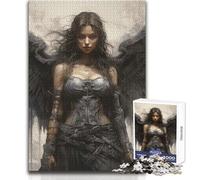 Jigsaw for Adults 1000 Pieces Angels Black Woman Educational Family Game Learning Educational Great Gift Size 38x26cm