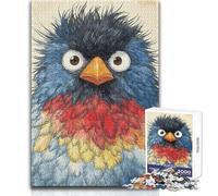 Jigsaw for Adults 1000 Pieces Angry Bird Illustration Educational Family Game Learning Educational Great Gift Size 50x75cm