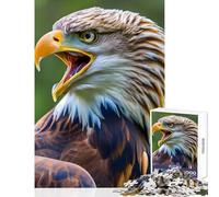 Jigsaw for Adults 1000 Pieces Angry Eagle Puzzle For Teenagers Staycation Kill Time Wishlist with Santa Claus Challenging Game Toys (38x52cm)