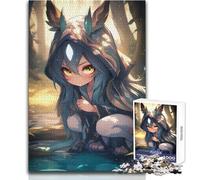 Jigsaw for Adults 1000 Pieces Anime Druid Girl in The Forest Educational Family Game Learning Educational Great Gift Size 38x52cm