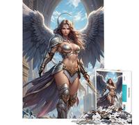 Jigsaw for Adults 1000 Pieces Archangel Warrior Help The Brain Exercise Presents for Women Anti-Stress Toys for 14+ Puzzle Game Offered (50x75cm)