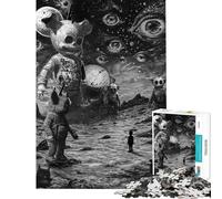 Jigsaw for Adults 1000 Pieces Astronauts of The Unknown Puzzles for Adults Toy Wall Decor Precision Cutting Christmas Birthday Gifts (size 38x26cm)