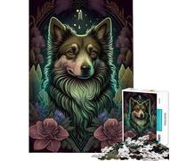 Jigsaw for Adults 1000 Pieces Australian Shepherd Dog Difficult And Challenge Stress Reliever Home Decoration Toys Suitable for Ages 14 And Up (38x26cm)