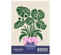 Jigsaw for Adults 1000 Pieces Big Monstera Plant Jigsaw for Adults Relax Games Analysis And Logic Unique Birthday And Xmas Gifts 70x50cm/1000pcs