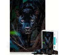 Jigsaw for Adults 1000 Pieces Black Panther Close-Up Fine Joint Fun, Smart Mind Activity, Cozy Game Play, Christmas Calm Gift (38x26cm)