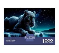 Jigsaw for Adults 1000 Pieces Black Panther Wall Art Puzzles for Adults DIY Toys Analysis And Logic Gifts for Friends And Family 52x38cm/1000pcs