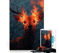 Jigsaw for Adults 1000 Pieces Blaze of Glory Fine Joint Fun, Smart Mind Activity, Cozy Game Play, Christmas Calm Gift (38x52cm)