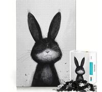 Jigsaw for Adults 1000 Pieces Blissful Ink Bunny Fine Joint Fun, Smart Mind Activity, Cozy Game Play, Christmas Calm Gift (50x75cm)
