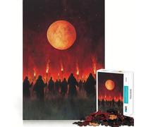 Jigsaw for Adults 1000 Pieces Blood Moon Ritual Fine Joint Fun, Smart Mind Activity, Cozy Game Play, Christmas Calm Gift (50x75cm)