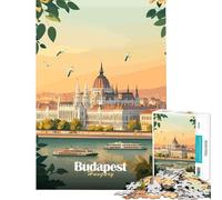 Jigsaw for Adults 1000 Pieces Budapest Parliament Building for Educational Game Challenge Toy Relax Games A Work of Art Gifts for Women Men (Size 38x26cm)