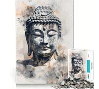 Jigsaw for Adults 1000 Pieces Buddhas Serenity Exact Edge Art Brain Boosting Play Quiet Play Game Birthday Art Play (38x26cm)