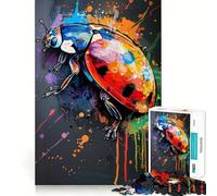 Jigsaw for Adults 1000 Pieces Bug Popart Painting Exact Edge Art Brain Boosting Play Quiet Play Game Birthday Art Play (38x52cm)