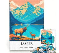 Jigsaw for Adults 1000 Pieces Canadian Mountain Lakes, Educational Toy, But Fun And Humorous, with Matching Poster And Trivia Sheet 1000 PCS