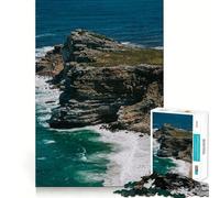 Jigsaw for Adults 1000 Pieces Cape of Good Hope Exact Edge Art Brain Boosting Play Quiet Play Game Birthday Art Play (50x75cm)