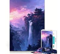 Jigsaw for Adults 1000 Pieces Celestial Falls Flawless Fit Art Logic Fun Toy Rest Time Play Birthday Hobby Gift (38x26cm)