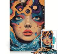 Jigsaw for Adults 1000 Pieces Celestial Visions Flawless Fit Art Logic Fun Toy Rest Time Play Birthday Hobby Gift (38x26cm)