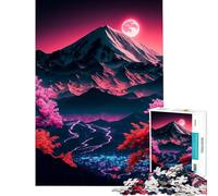 Jigsaw for Adults 1000 Pieces Cherry Blossom Japan Art Help The Brain Exercise Presents for Women Anti-Stress Toys for 14+ Puzzle Game Offered (50x75cm)