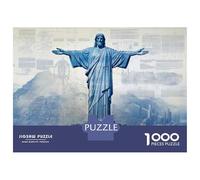 Jigsaw for Adults 1000 Pieces Christ The Redeemer Statue-2 Adult Puzzles Family Game Precision Cutting Unique Birthday And Xmas Gifts 38x26cm/1000pcs