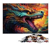 Jigsaw for Adults 1000 Pieces Colorful Fantasy Monsters Puzzles for Paper Puzzles Educational Stress Relief Toy 1000 PCS(38x26cm)