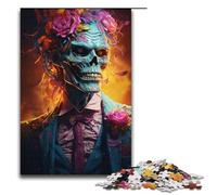 Jigsaw for Adults 1000 Pieces Colorful Psychedelic Gangster Zombies Wooden Puzzle for Kids Educational Game 1000 PCS(38x26cm)