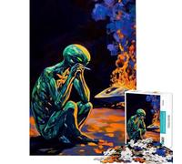 Jigsaw for Adults 1000 Pieces Crash Landed Fun Activities at Home Staycation Kill Time Fun Games for And from 14 Years And over (38x52cm)