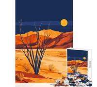 Jigsaw for Adults 1000 Pieces Death Valley Desert Night Landscape Puzzles for Teenagers Difficult Challenge Train Your Brain And Hands Great Gifts for Gaming (38x52cm)