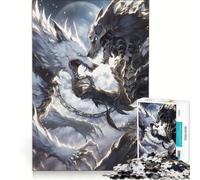 Jigsaw for Adults 1000 Pieces Death Wolf Vs Life Wolf, Family Games, Analysis And Logic, Improving Love between Couples 38x26cm