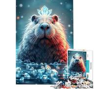Jigsaw for Adults 1000 Pieces Diamond Beaver Stonimal Help The Brain Exercise Presents for Women Anti-Stress Toys for 14+ Puzzle Game Offered (50x75cm)