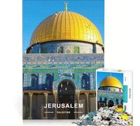 Jigsaw for Adults 1000 Pieces Dome of The Rock, Jerusalem, Brain Teaser Game, Challenging To Complete, Artists Collection, Fine Art 50x75cm