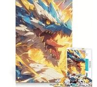 Jigsaw for Adults 1000 Pieces Dragon Legendary Creature, Brain Teaser Game, Challenging To Complete, Artists Collection, Fine Art 38x26cm