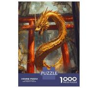 Jigsaw for Adults 1000 Pieces Dragon Torii Pathway Japa Puzzles for Adults DIY Toys Analysis And Logic Gifts for Friends And Family 38x26cm/1000pcs