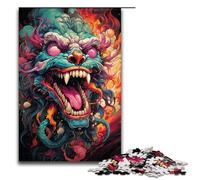 Jigsaw for Adults 1000 Pieces Drawing Evil Monster Family Wooden Puzzles Educational Game Challenge Toy 1000 PCS(75x50cm)