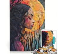 Jigsaw for Adults 1000 Pieces Dreaming Woman, Brain Teaser Game, Challenging To Complete, Artists Collection, Fine Art 38x52cm